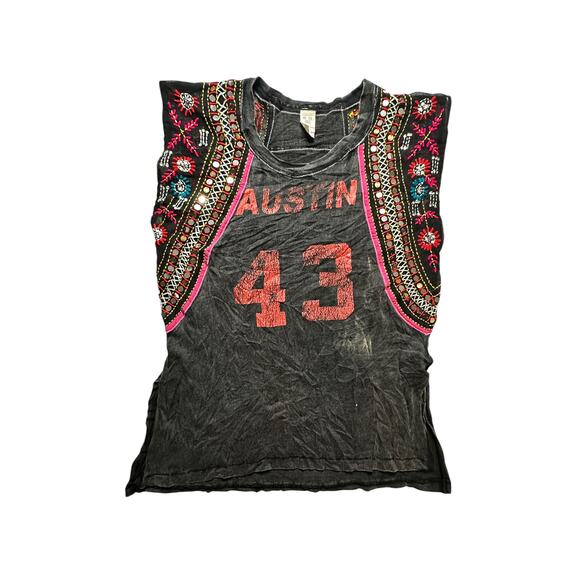 WE THE FREE Asymmetric Boho Western Top Size MEDIUM - Picture 1 of 3